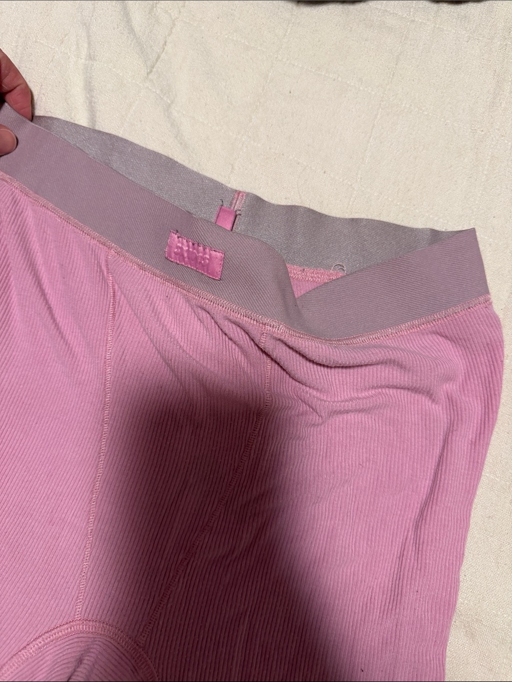 SKIMS Pink & Gray Seamless Boxer Briefs - 2 Pack - Picture 5 of 6